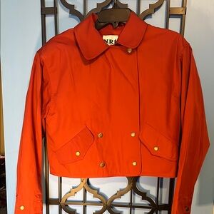 N. R. 1 Vibrant Red Bomber Jacket, Size 10